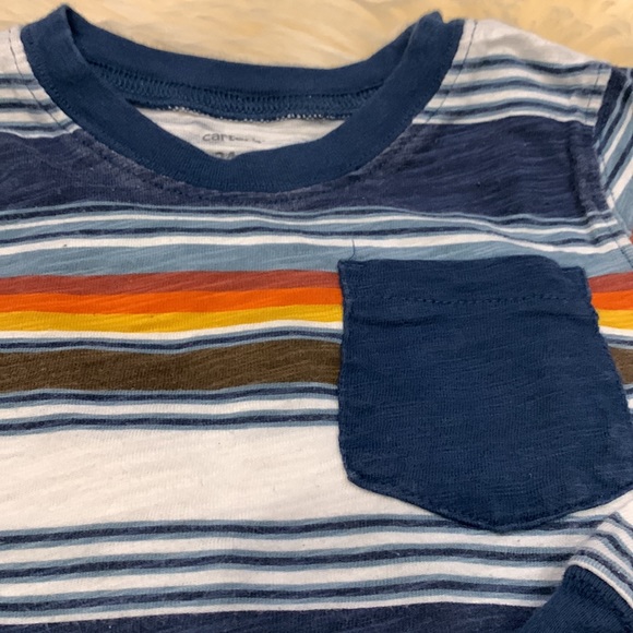 Carter’s and Joe Fresh Long-Sleeve Shirts in Stripes and Gray Halloween Size 2T - Picture 6 of 8